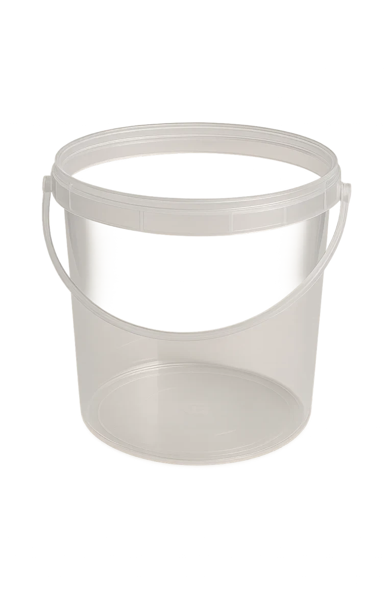 جردل بلاستيك شفاف